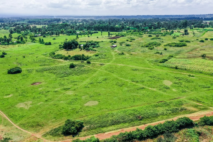 A section of land where the Sagana Industrial park will be established.