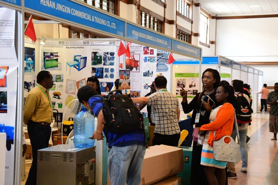 Attendees gather at a previoius expo held at the KICC, Nairobi